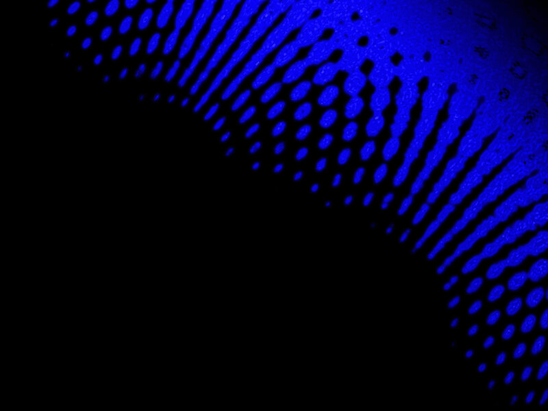 blue dot pattern on black
