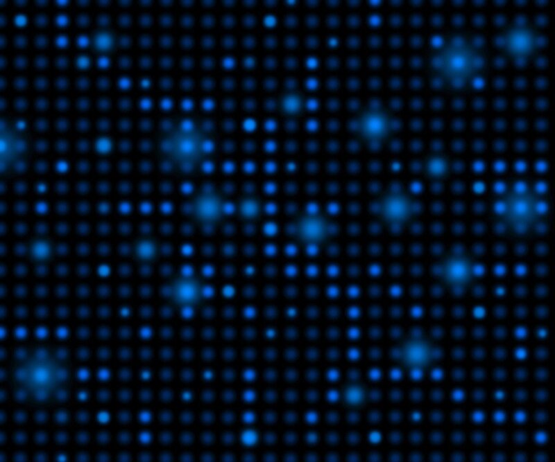 Blue Dots on Black Background — Calm
