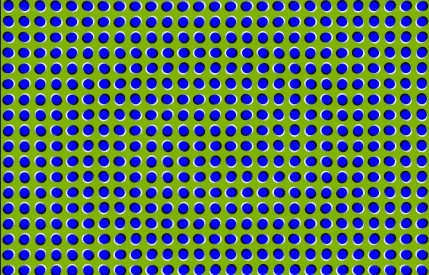 blue dots on green background