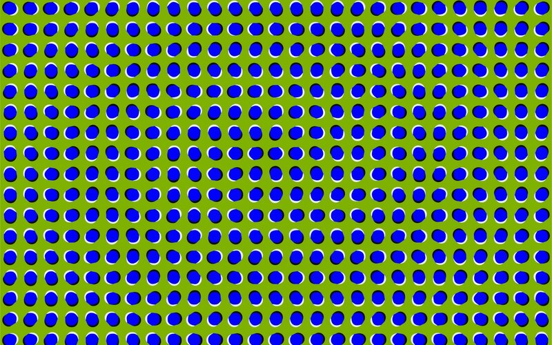 blue dots on green background