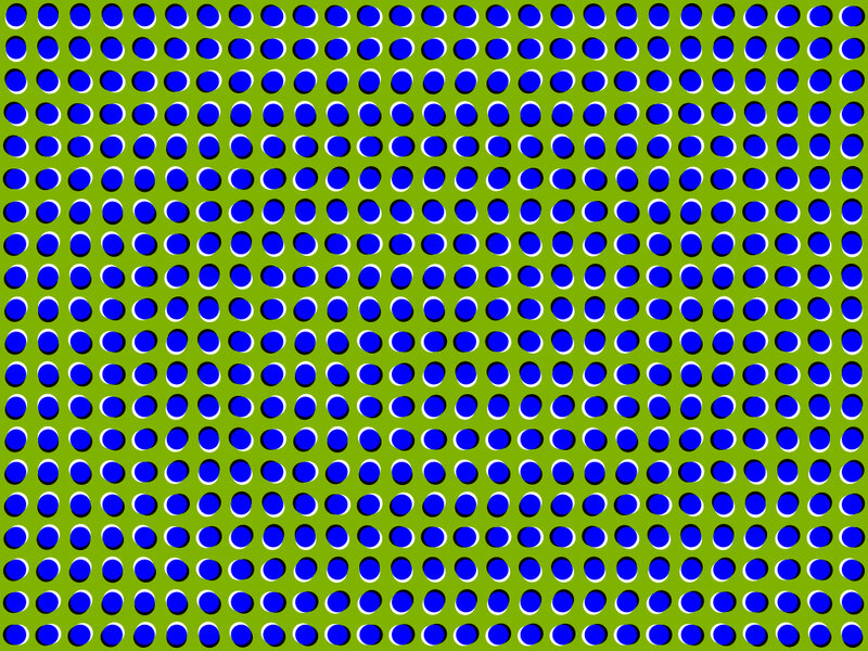 blue dots on green background