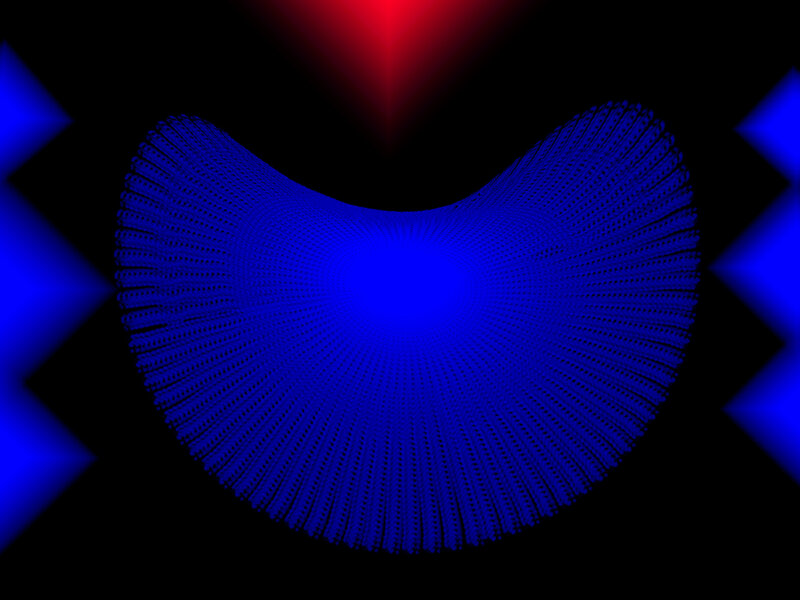 Blue Dotted Surface
