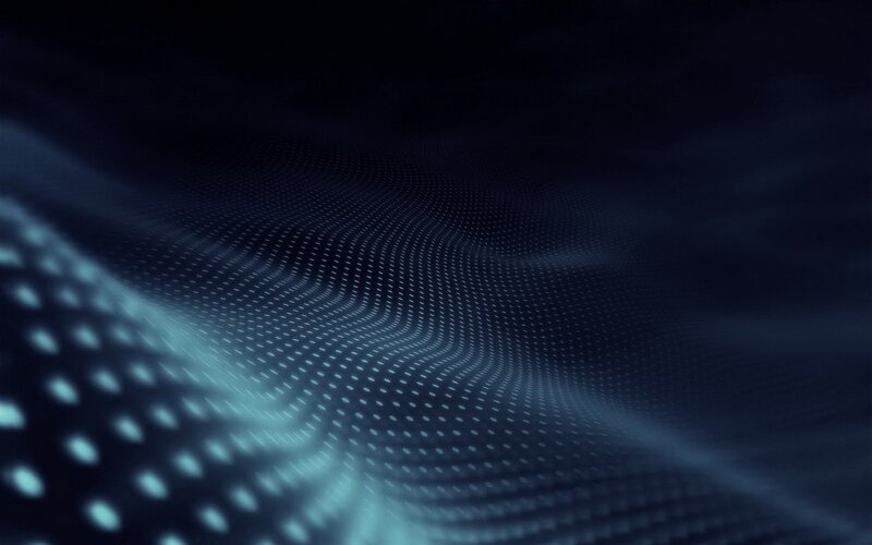 Blue Dotted Wave Pattern — Calm, Abstract
