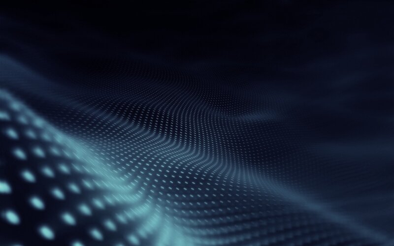 Blue Dotted Wave Pattern