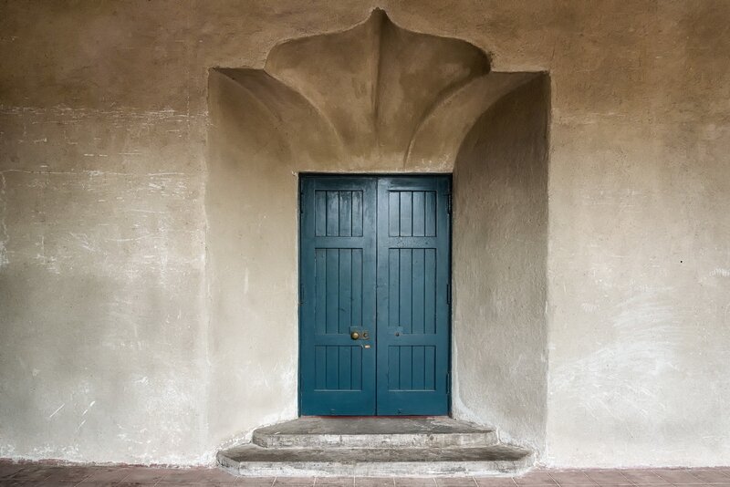 Blue Double Door