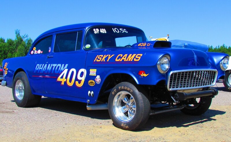 Blue Drag Racing Car — Bright