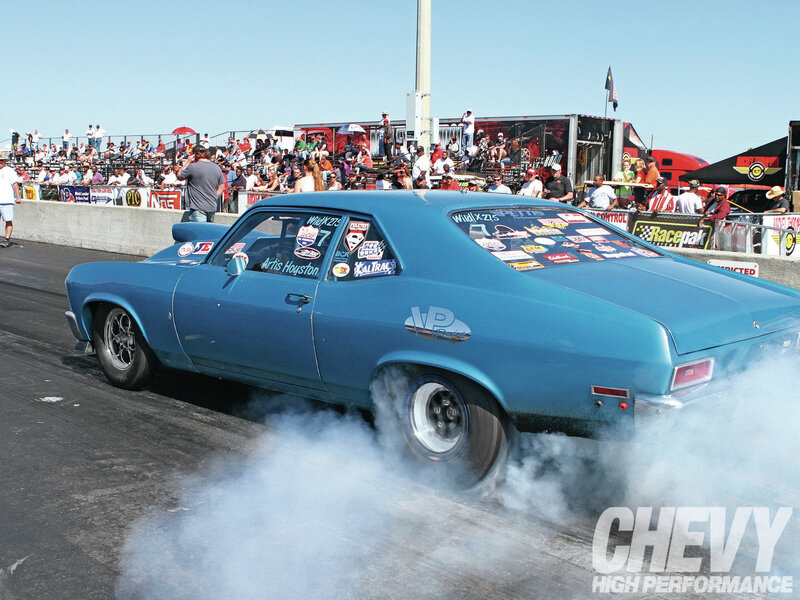 Blue Drag Racing Car — Energetic, Afternoon