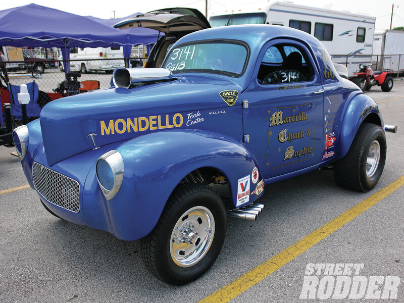 Blue Drag Racing Car — Showcase