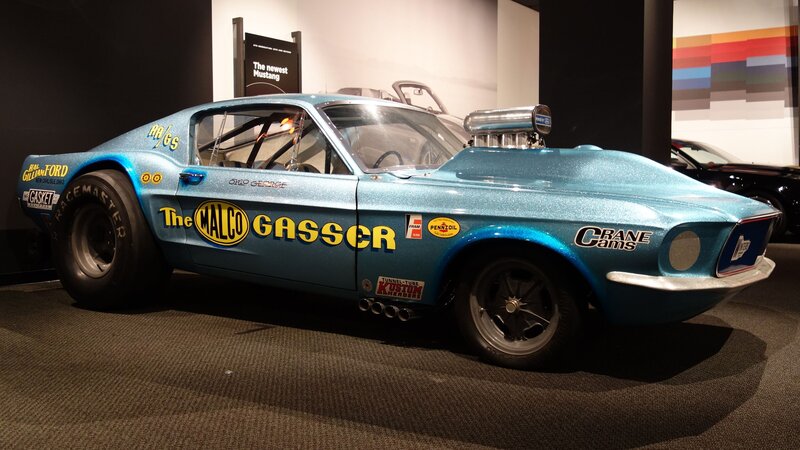 Blue Drag Racing Car — Static