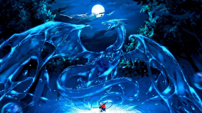 Blue Dragon and Warrior