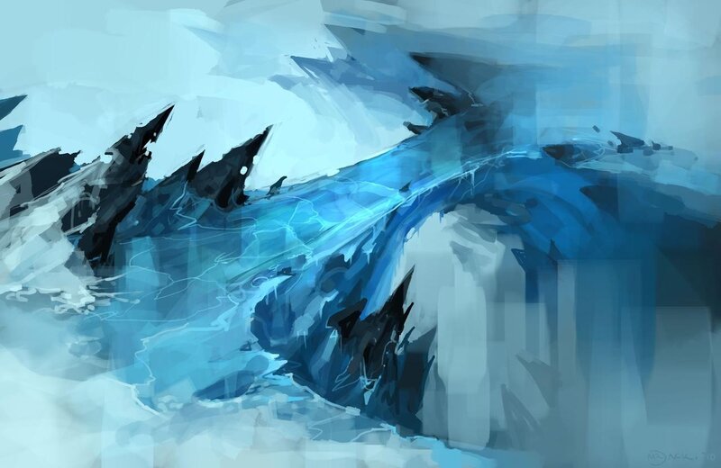 Blue dragon concept art
