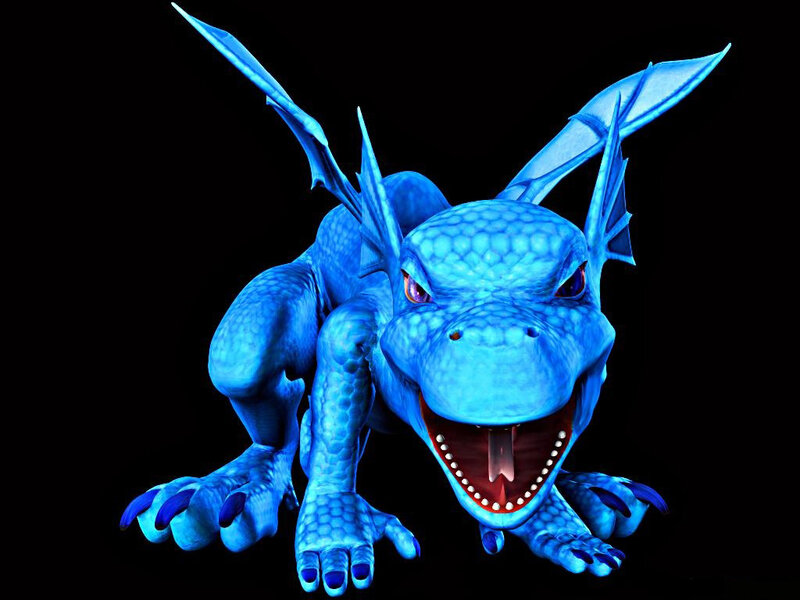 Blue Dragon Creature — Aggressive
