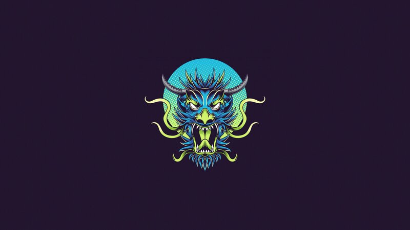 Blue Dragon Head