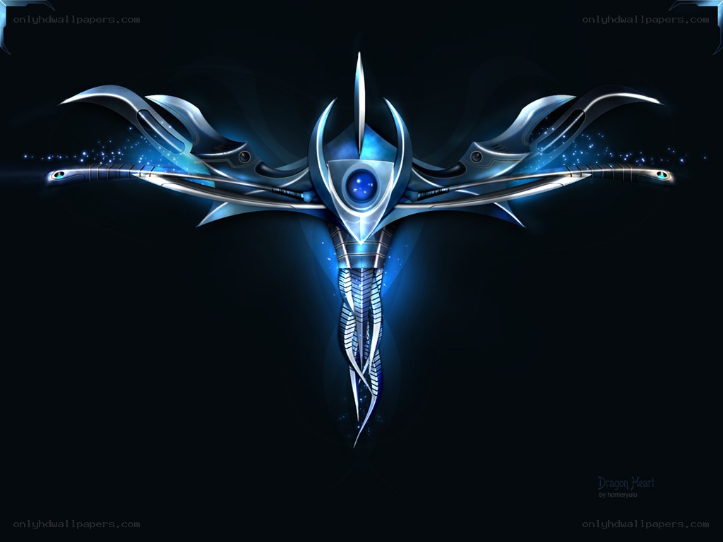 Blue dragon heart emblem