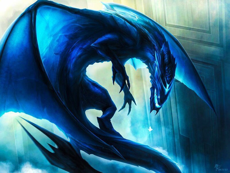 Blue Dragon in a Room