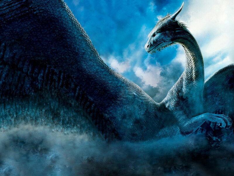 Blue Dragon in Clouds