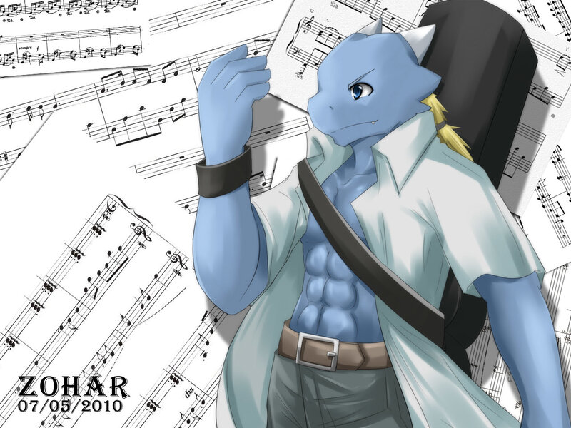 Blue Dragon-like Character