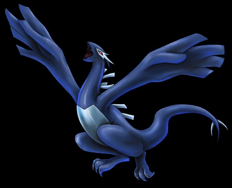 Blue Dragon-like Creature — Dramatic, Digital Art, Wings, Tail