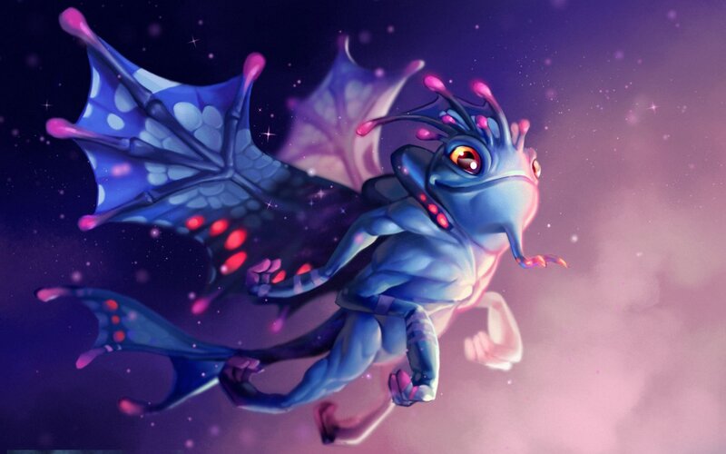 Blue Dragon-like Creature — Fantastical
