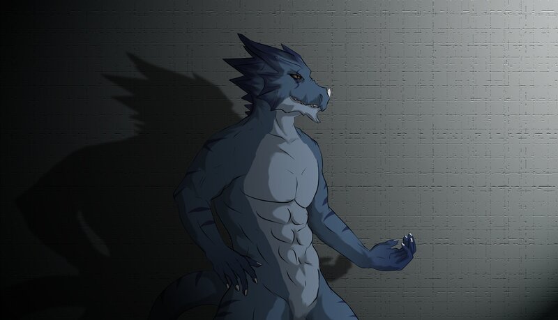 blue dragon-like creature