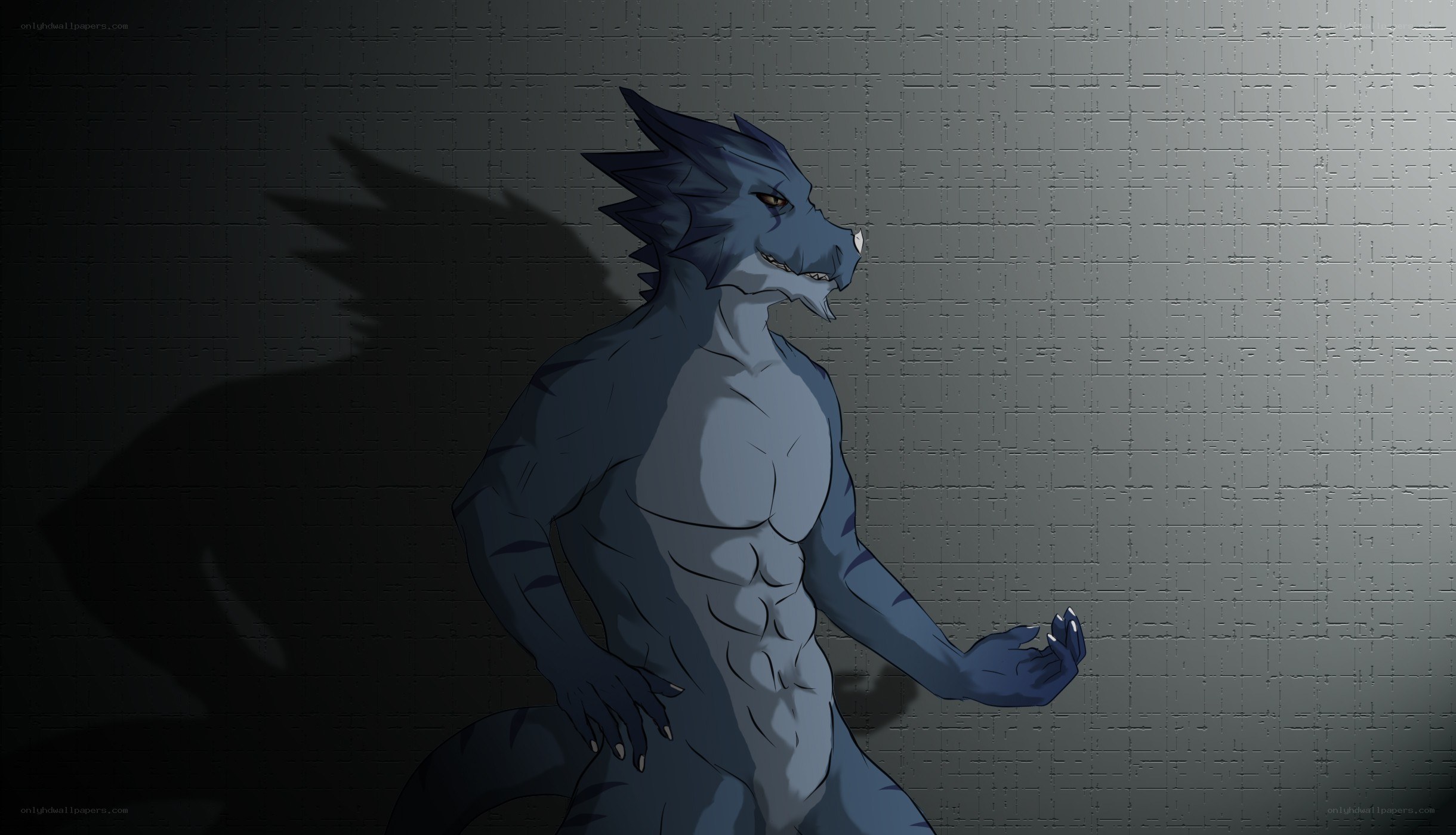 blue dragon-like creature