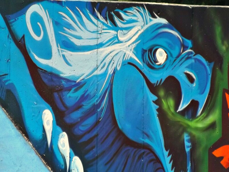 Blue Dragon Mural