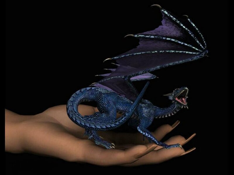 Blue Dragon on Hand