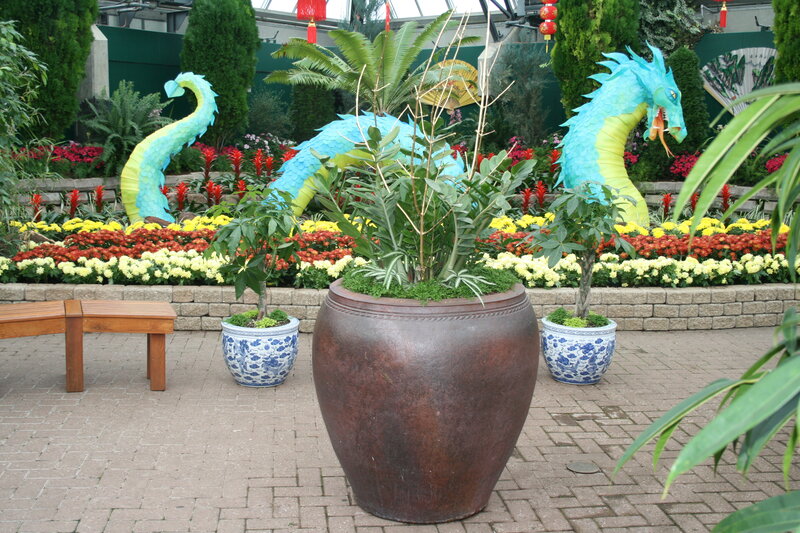 Blue Dragon Sculptures