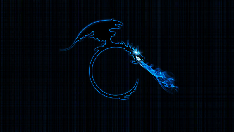 Blue Dragon Silhouette — Dark
