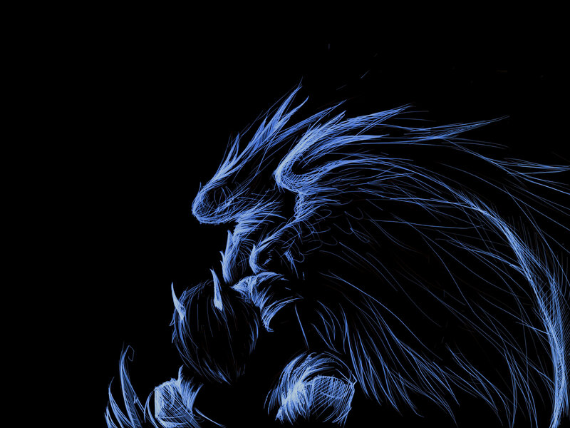 blue dragon sketch