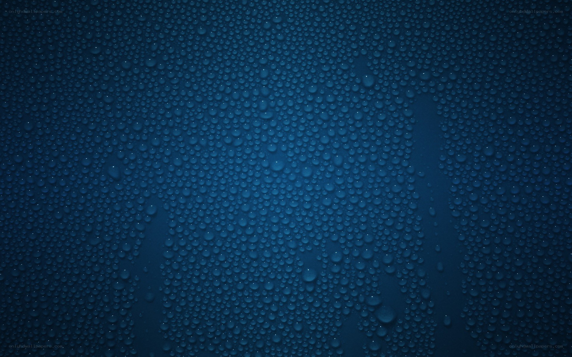 blue droplets on surface