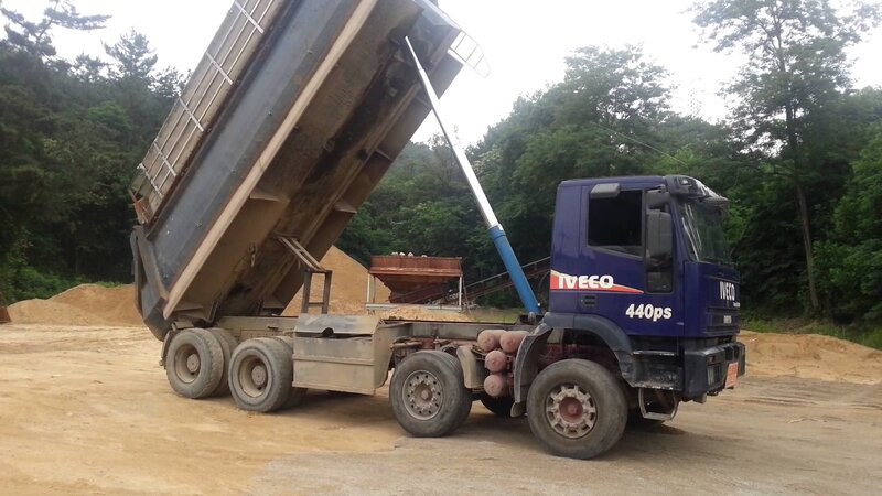 Blue Dump Truck — Industrial