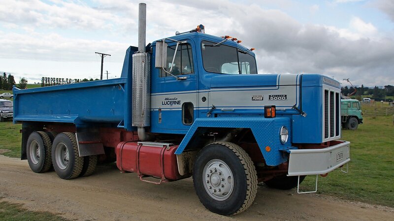 Blue Dump Truck — Outdoor