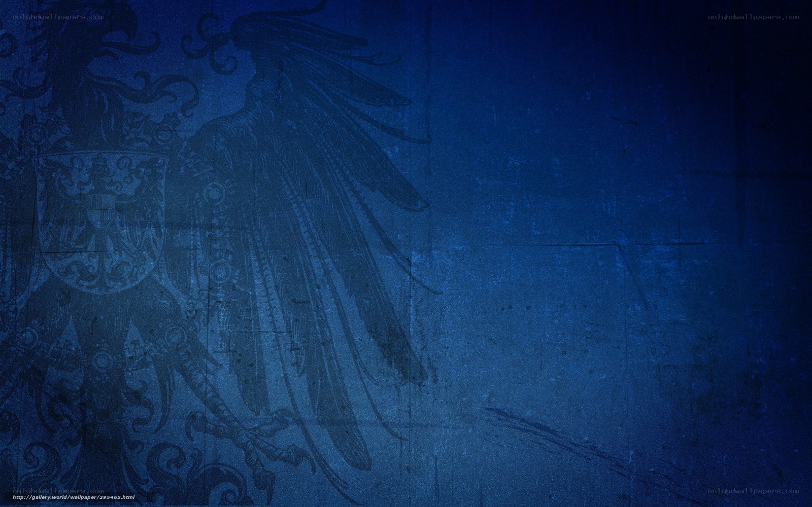 Blue eagle emblem background