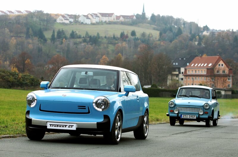 Blue Electric Car — Calm