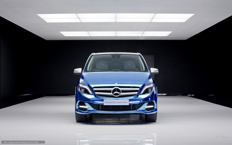 Blue Electric Car — Dramatic, Photograph