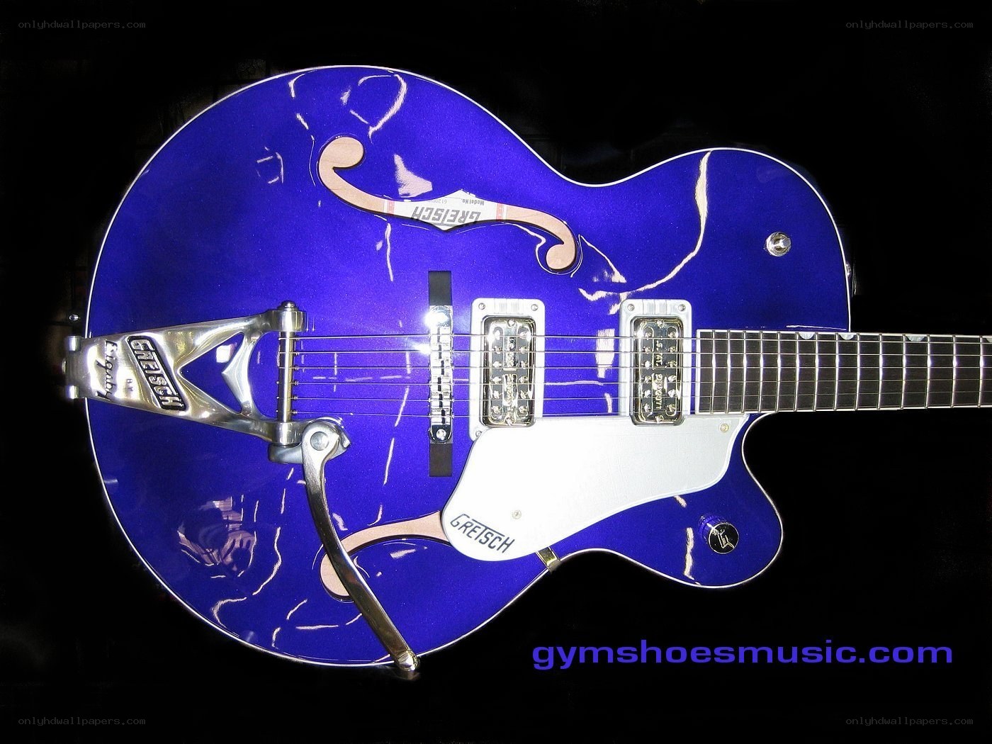 blue electric guitar