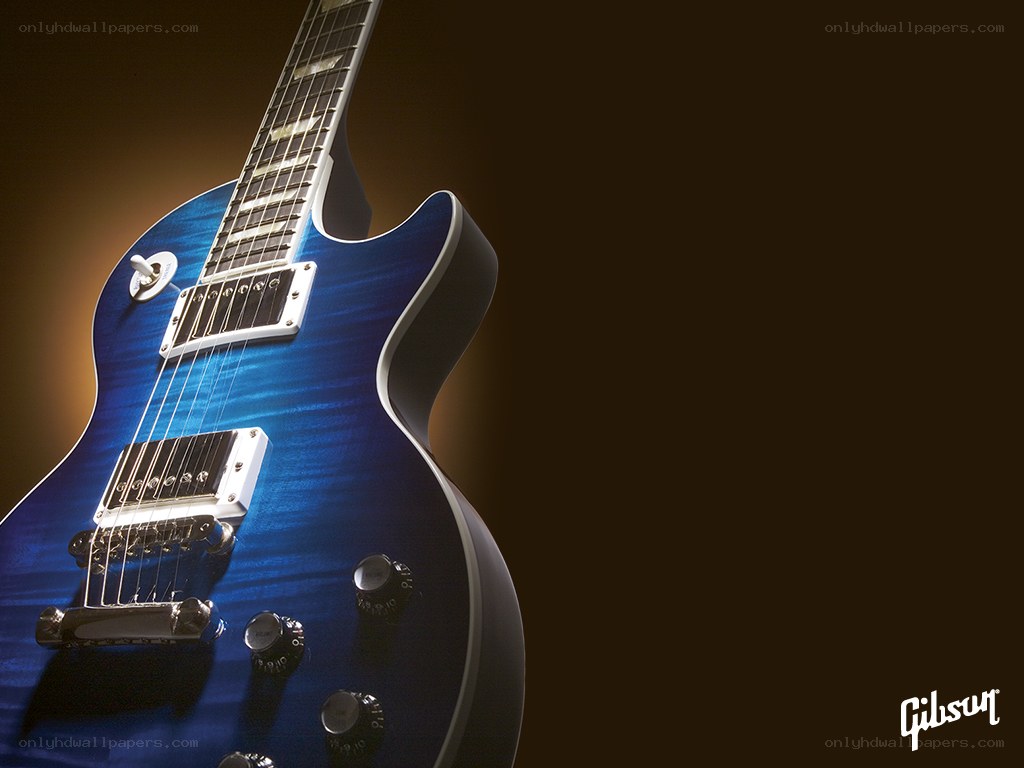 blue electric guitar close-up