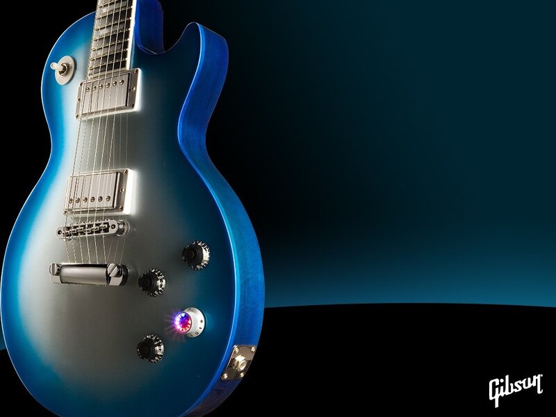 Blue Electric Guitar — Dramatic, Photograph, Guitar Strings