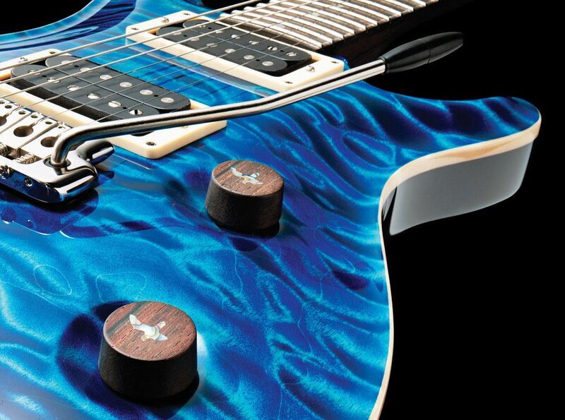 Blue Electric Guitar — Dramatic, Photograph