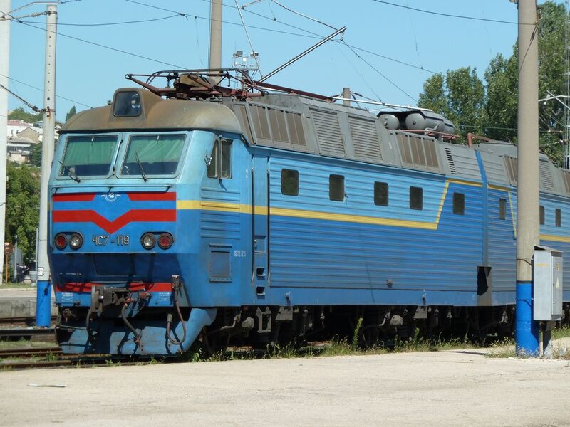 Blue Electric Locomotive — Neutral