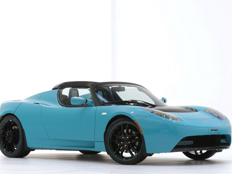 Blue Electric Roadster