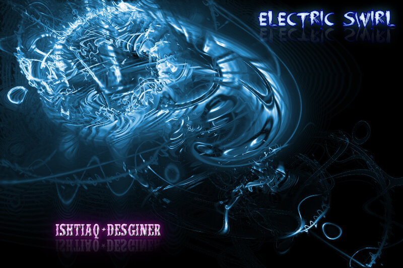 Blue Electric Swirl