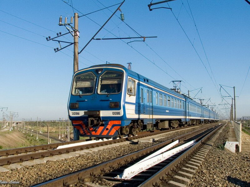 Blue Electric Train
