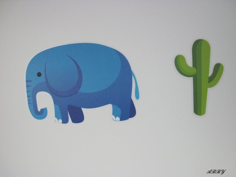 Blue Elephant and Cactus