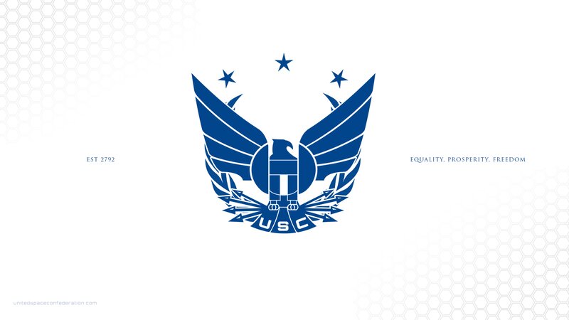 Blue Emblem with Wings — Formal