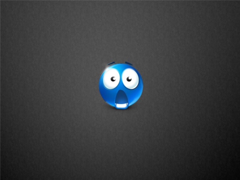 Blue Emoji Face