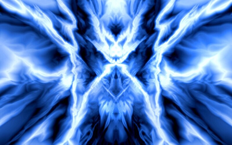 blue energy abstract pattern
