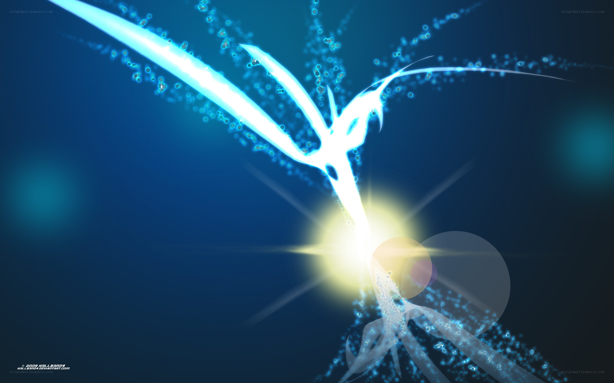 blue energy bird animation