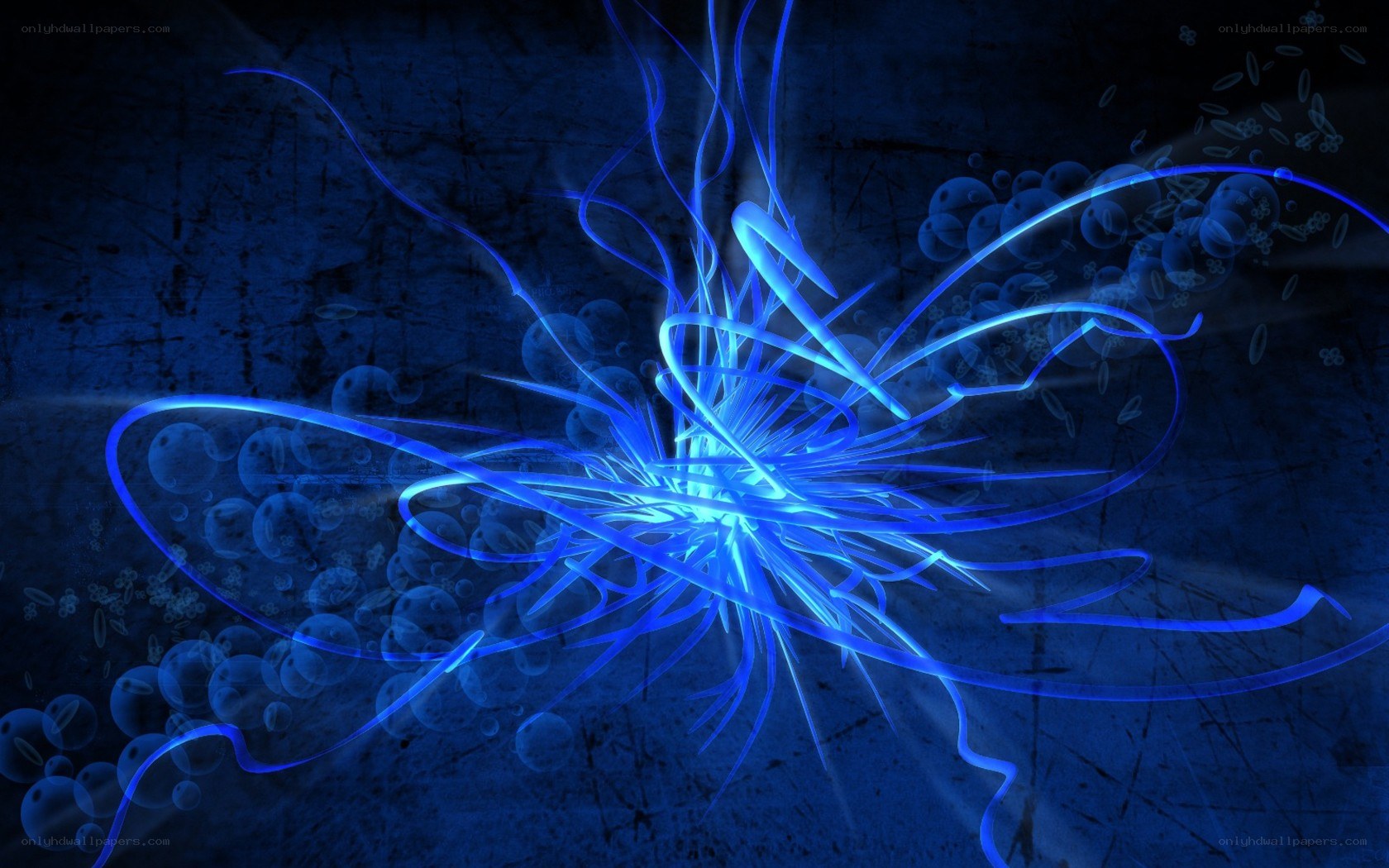 blue energy burst abstract